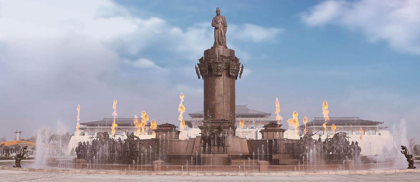 《孙武颂》动感雕塑